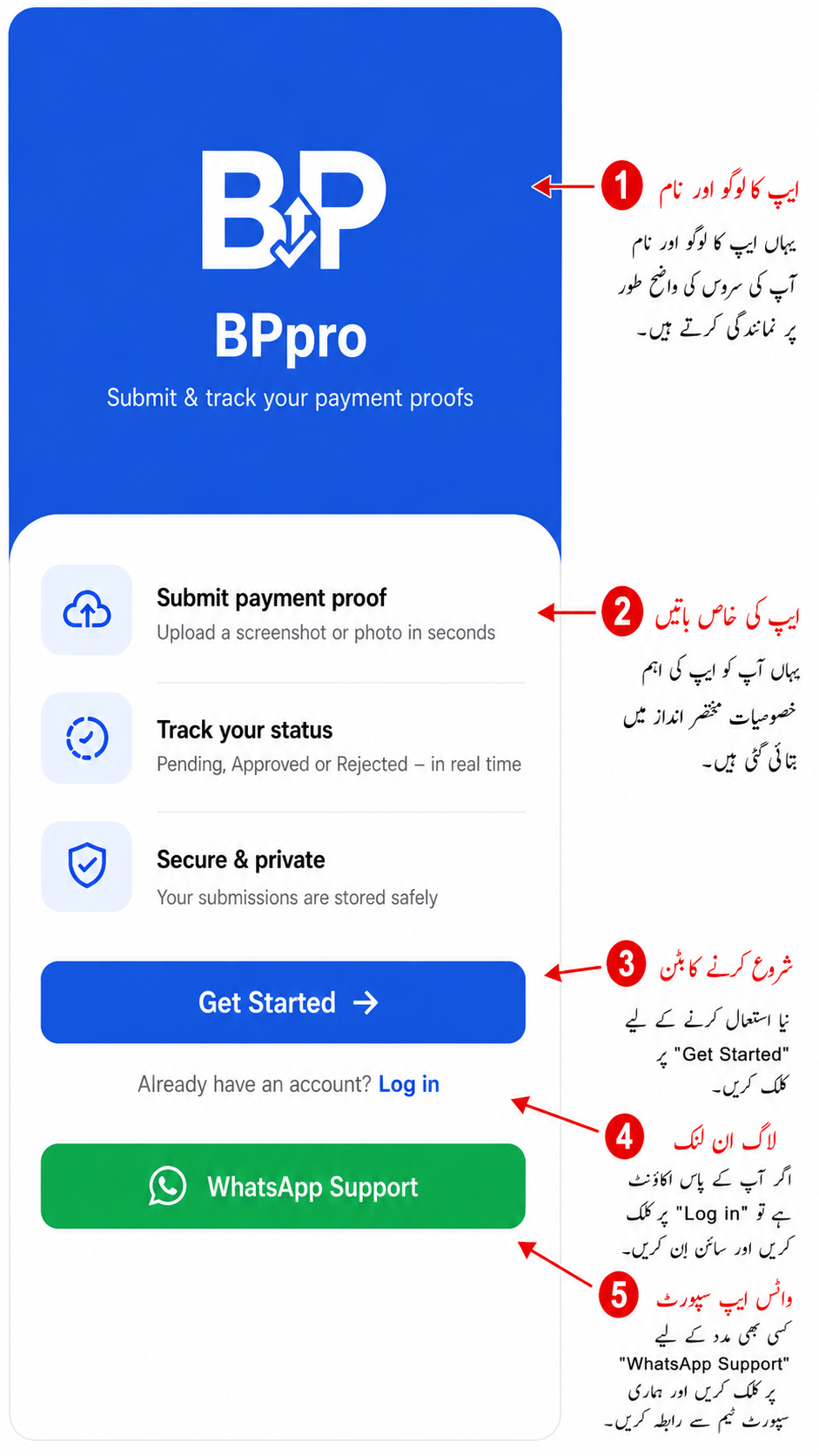 BetPro App get started screen
