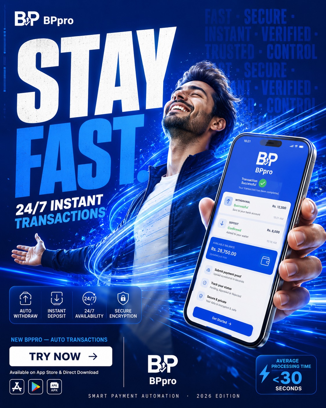 BetPro App fast transaction and payment proof preview