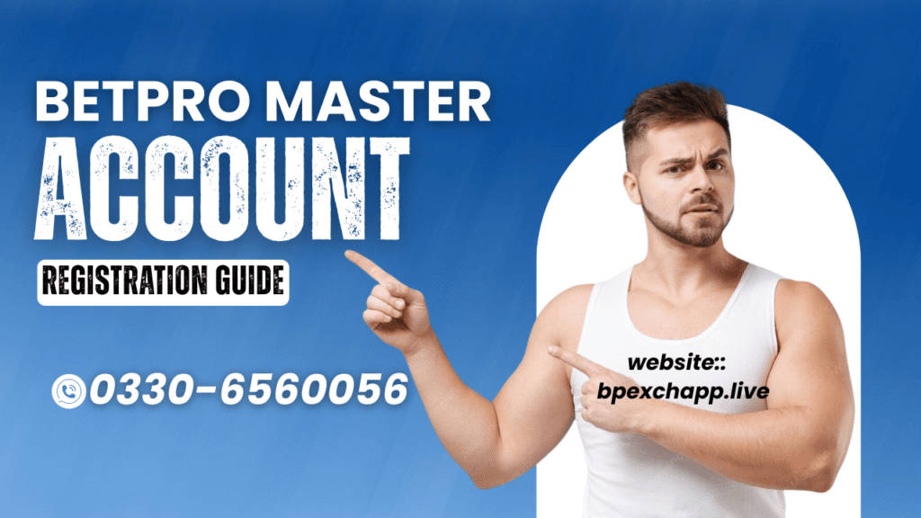 BetPro Master Account Registration